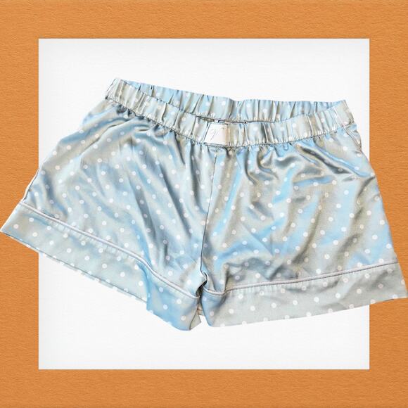 EUC Victoria's Secret Pull On Polka Dot Sleepwear Short Mint Green Size Large - Picture 1 of 4